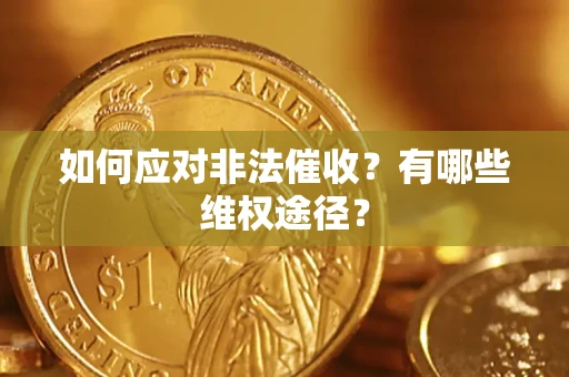 济南如何应对非法催收？有哪些维权途径？