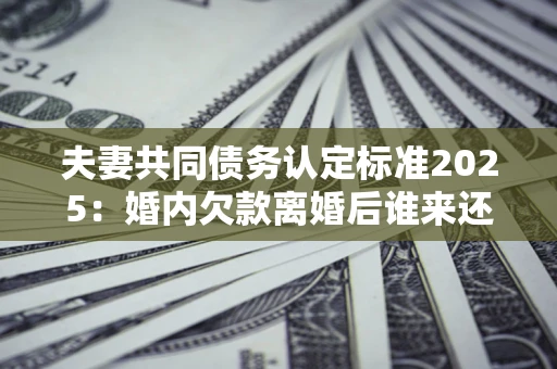 济南夫妻共同债务认定标准2025:婚内欠款离婚后谁来还? 济南夫妻共同债务认定标准2025:婚内欠款离婚后谁来还?