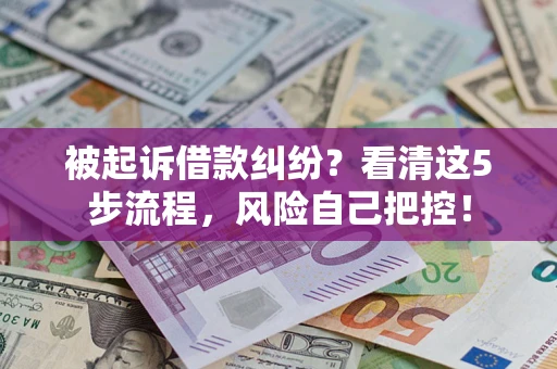 济南被起诉借款纠纷？看清这5步流程，风险自己把控！