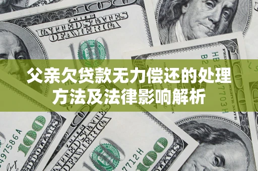 济南父亲欠贷款无力偿还的处理方法及法律影响解析