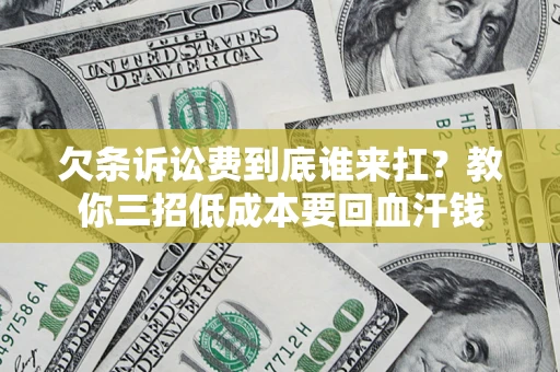济南欠条诉讼费到底谁来扛？教你三招低成本要回血汗钱